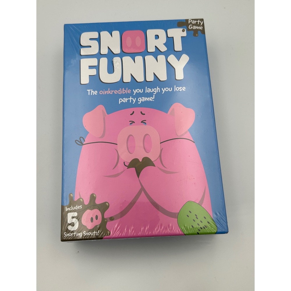 Snort Funny The Oinkredible You Laugh You Lose Party Game New Sealed Pig Snouts